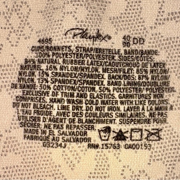 Playtex Cream Lace Bra - Picture 7 of 7